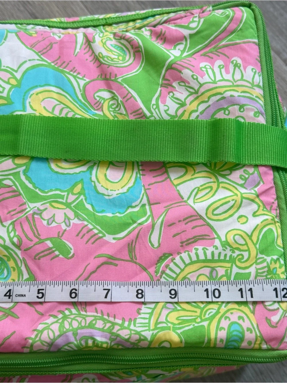 Lilly Pulitzer Insulated Cooler Tote Pink Green Floral Picnic Beach Lunch Bag